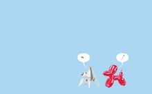 paper balloon dog none 1920x1080 wallpaper 